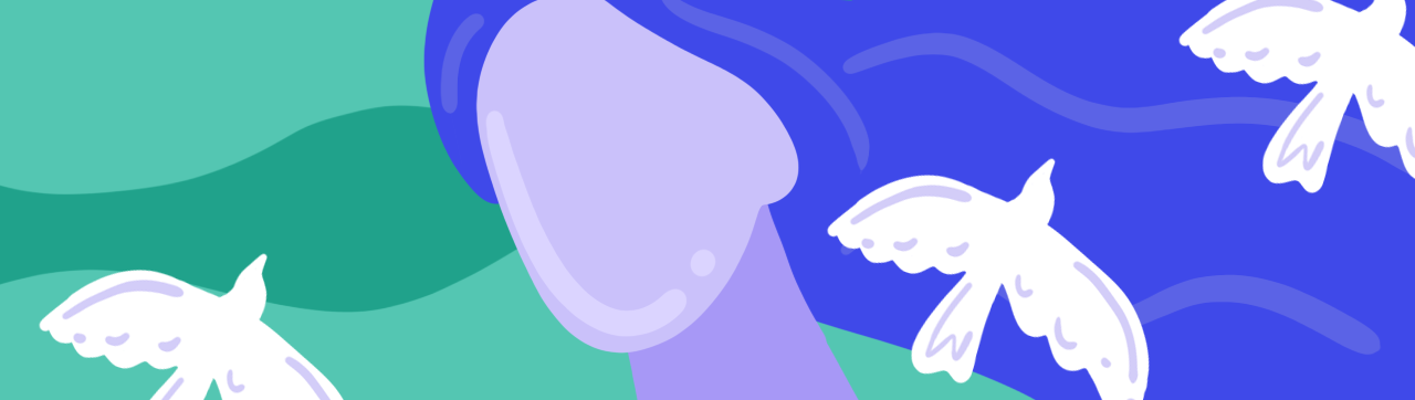 an illustration of a mindful person practicing mindfulness