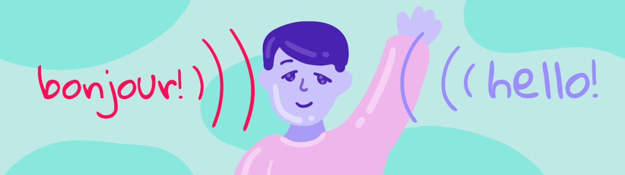 an illustration of a bilingual child
