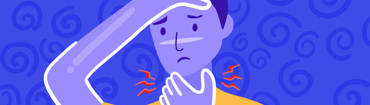 drawing of a hypochondriac person